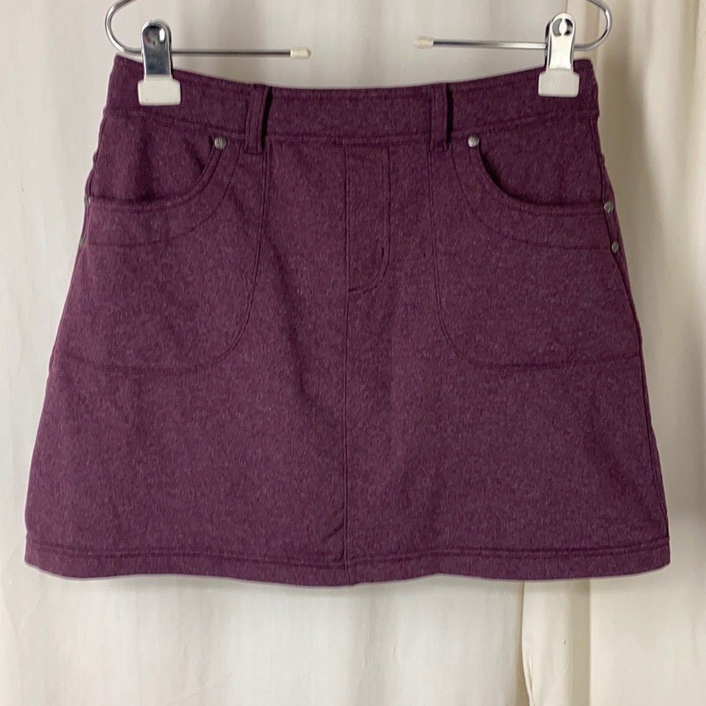 ATHLETA M Bettona Skort Skirt Sangria Heather Plum Wine